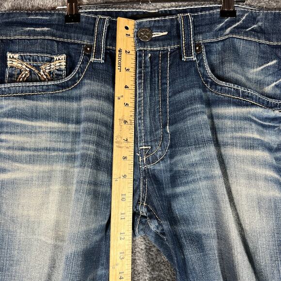 Big Star Jeans Mens 34S Fits 36x30 Union Regular Straight Medium Wash Fade Denim - Picture 8 of 10